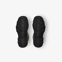 Rubber Marsh Stamp Low Boots​ in Black - Men | Burberry® Official