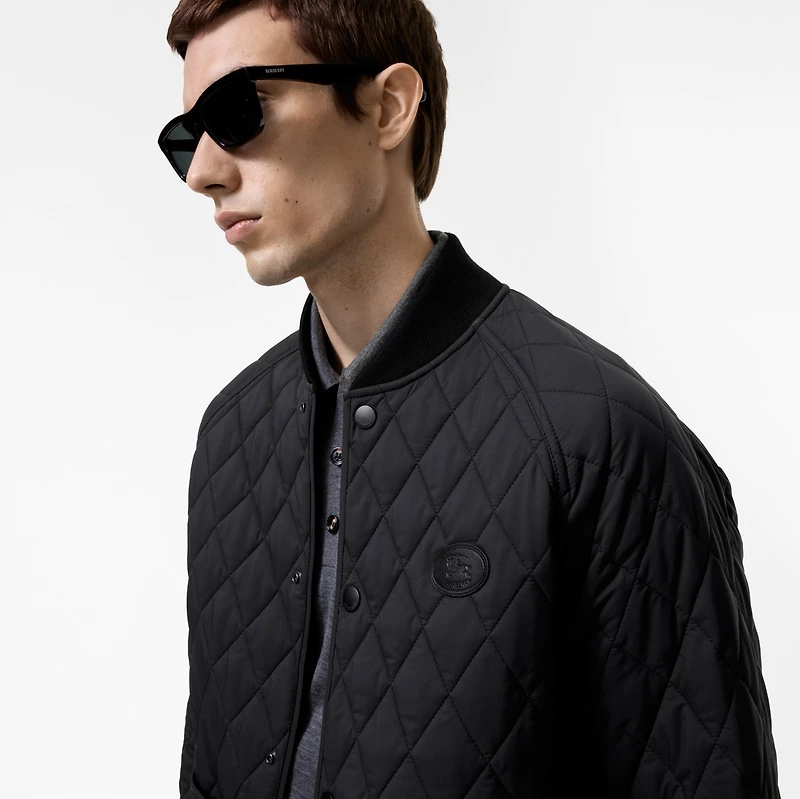 Quilted Nylon Jacket in Black - Men | Burberry® Official