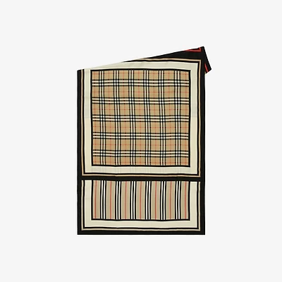 Montage Print Silk Scarf in Archive beige | Burberry® Official