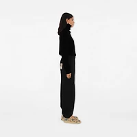 Check Label Cotton Jogging Pants in Black - Women | Burberry® Official