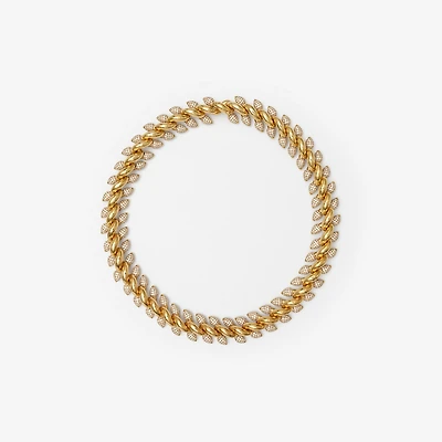 Spear Pavé Chain Necklace in Gold/clear - Women | Burberry® Official