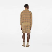 Check Jersey Shorts in Sand - Men | Burberry® Official
