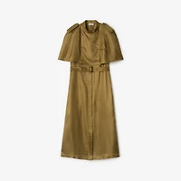 Viscose Trench Dress in Walrus - Women | Burberry® Official
