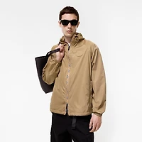 Checker-tape Nylon Hooded Jacket in Flax - Men | Burberry® Official
