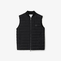 Nylon Puffer Gilet in Black - Men | Burberry® Official