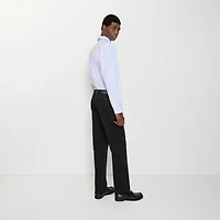 Cotton Twill Chinos in Black - Men | Burberry® Official