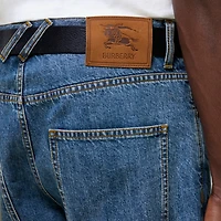 Straight Jeans in Mid blue - Men | Burberry® Official