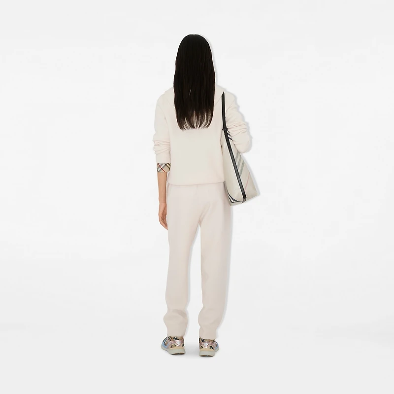 Cashmere Blend Jogging Pants in Chalk - Women | Burberry® Official
