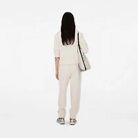 Cashmere Blend Jogging Pants in Chalk - Women | Burberry® Official
