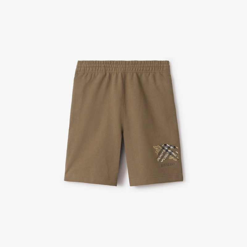 EKD Check Cotton Shorts in Clay brown - Men | Burberry® Official