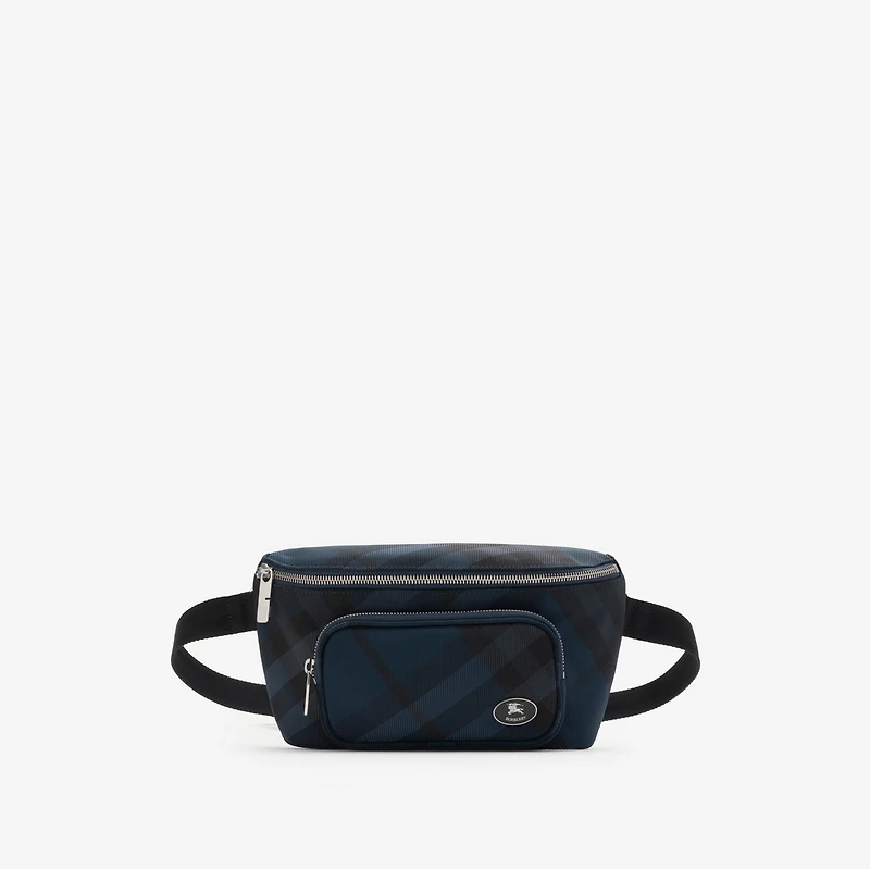Grid Belt Bag in Navy - Men | Burberry® Official