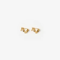 Horse Hoop Earrings in Gold - Women | Burberry® Official