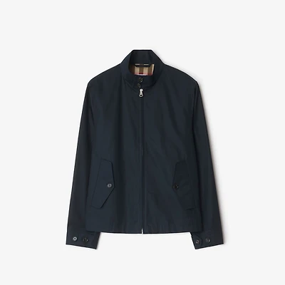 Cotton Harrington Jacket in Navy black - Men | Burberry® Official