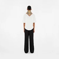 Check Silk Scarf in Sand | Burberry® Official