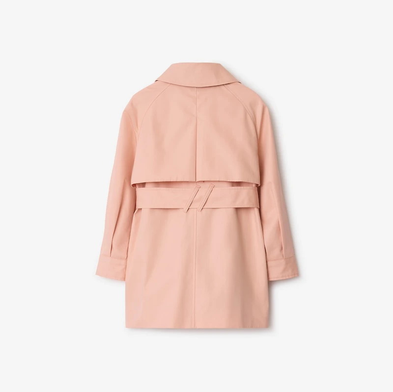 Cotton Hooded Trench Coat in Slipper | Burberry® Official