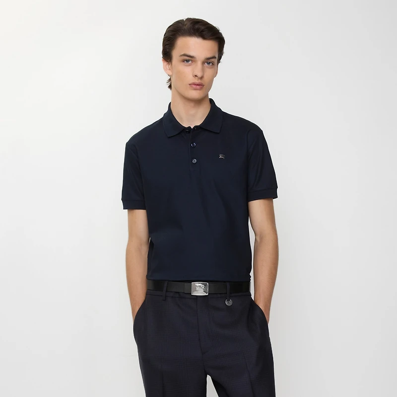 Metal EKD Cotton Polo Shirt in Navy blue - Men | Burberry® Official