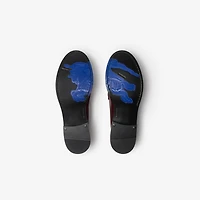 Leather Cadet Loafers in Fig - Women | Burberry® Official