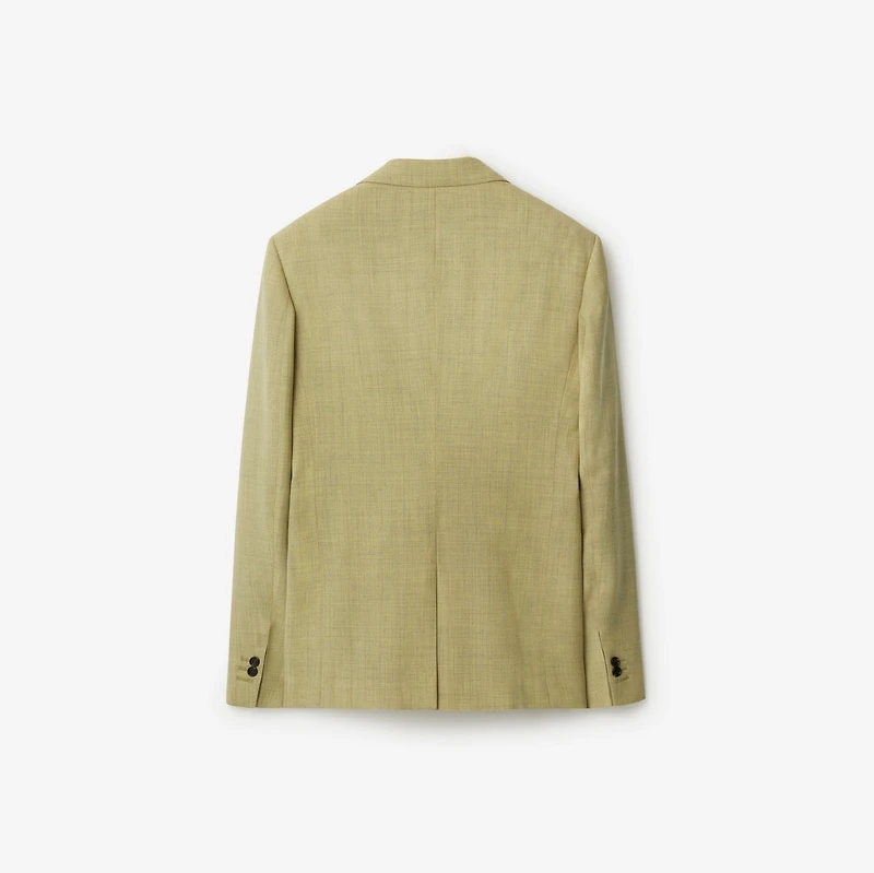 Wool Tailored Jacket in Hunter - Men | Burberry® Official