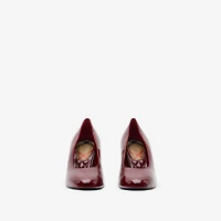 Patent Leather Trinket Pumps in Fig - Women | Burberry® Official