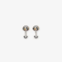 Enamel Check Cufflinks in Silver - Men | Burberry® Official