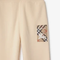 Check Label Cotton Jogging Pants in Calico | Burberry® Official