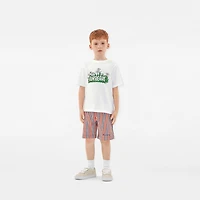 Daisy Logo Cotton T-shirt in White | Burberry® Official