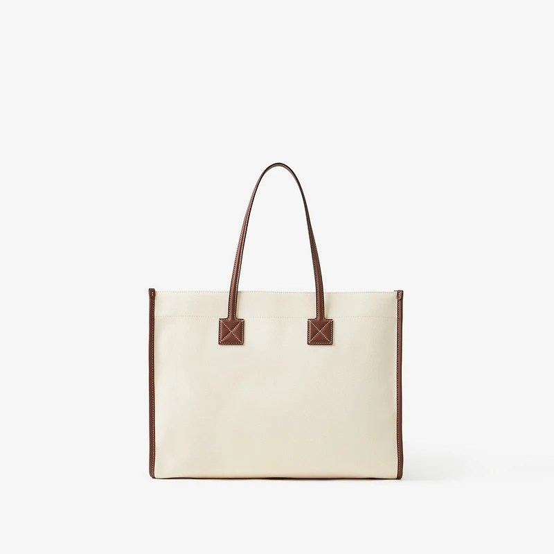 Small Freya Tote in Natural/tan - Women, Canvas | Burberry® Official