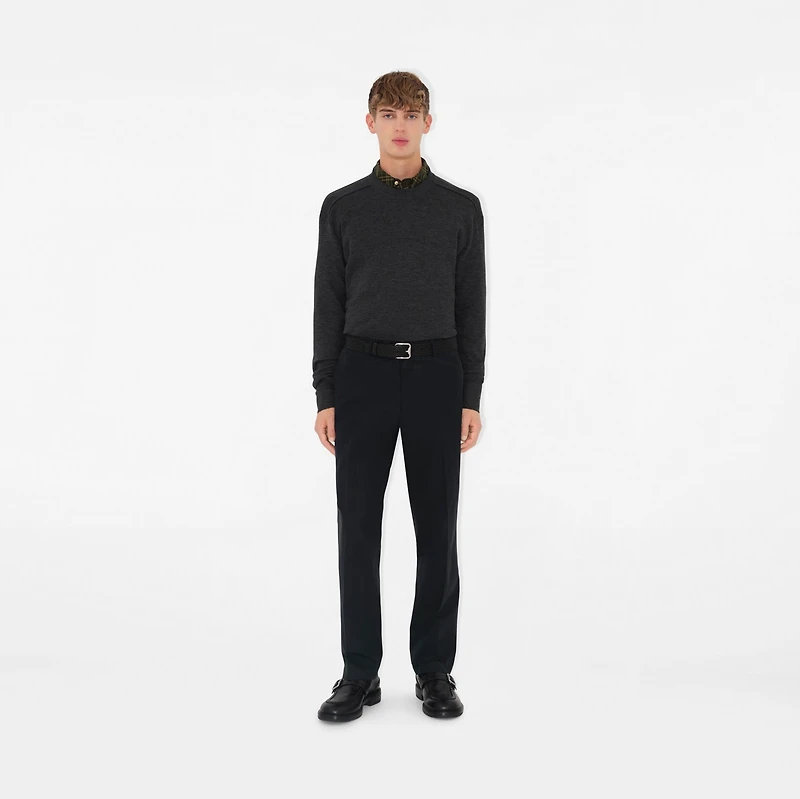 Cotton Chinos in Indigo - Men | Burberry® Official