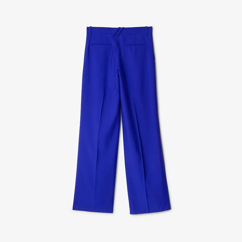 Wool Tailored Trousers in Knight - Women | Burberry® Official