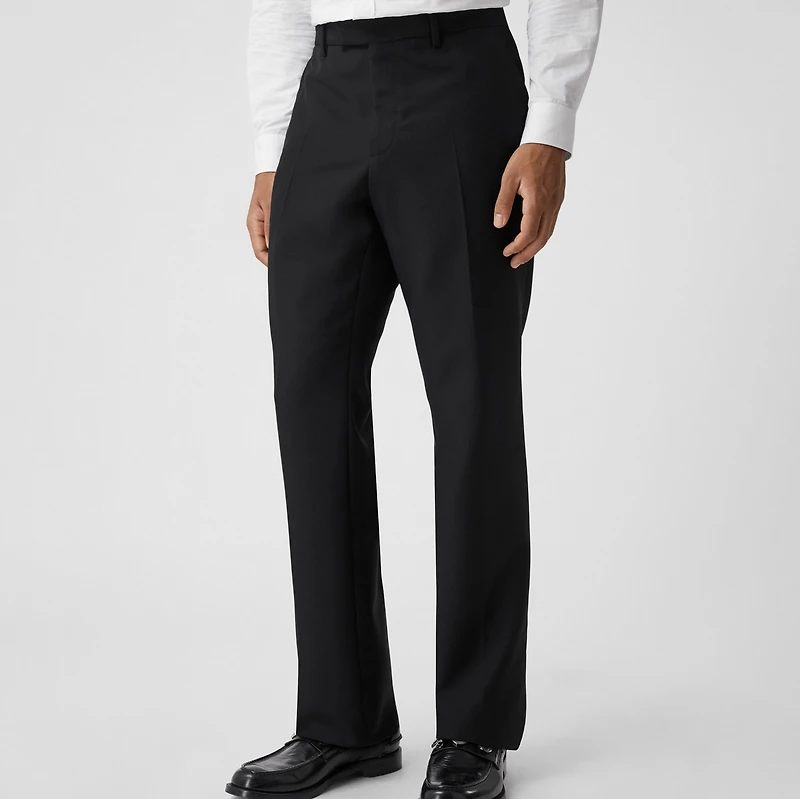 Classic Fit Wool Mohair Tailored Trousers in Black - Men | Burberry® Official