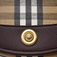Highlands Crossbody Bag in Sand - Women, Cotton, Linen | Burberry® Official