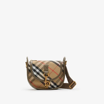Mini B Clip Messenger Bag in Sand beige - Women | Burberry® Official