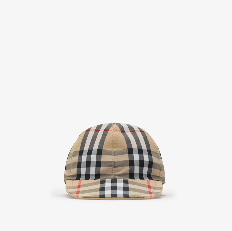 Reversible Cotton Baseball Cap in Sand - Children | Burberry® Official