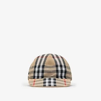 Reversible Cotton Baseball Cap in Sand - Children | Burberry® Official
