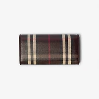 Highlands Continental Wallet in Mahogany red - Women | Burberry® Official