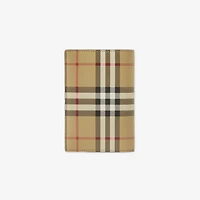 Check Passport Holder in Archive beige - Men | Burberry® Official