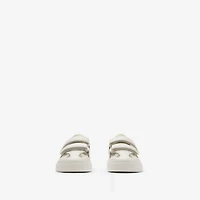 Check and Leather Sneakers in Breeze - Children | Burberry® Official