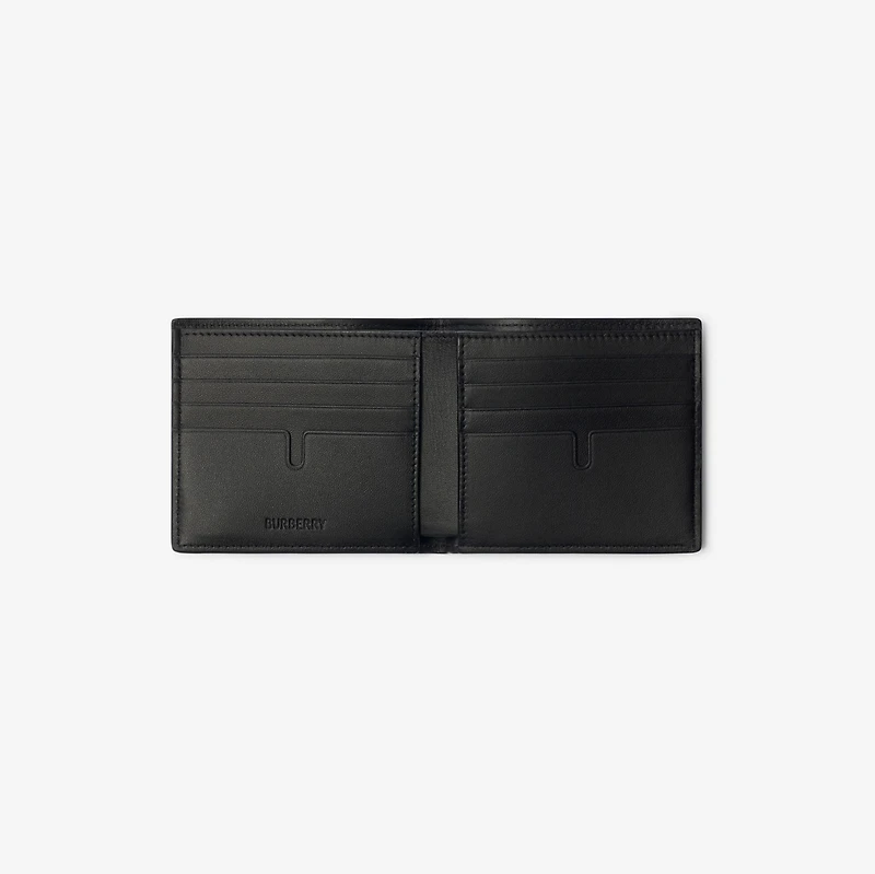 Check Bifold Wallet in Navy - Men | Burberry® Official