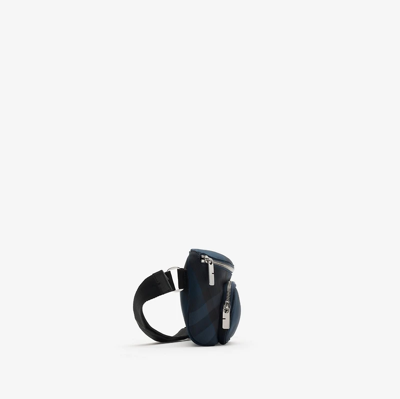 Grid Belt Bag in Navy - Men | Burberry® Official