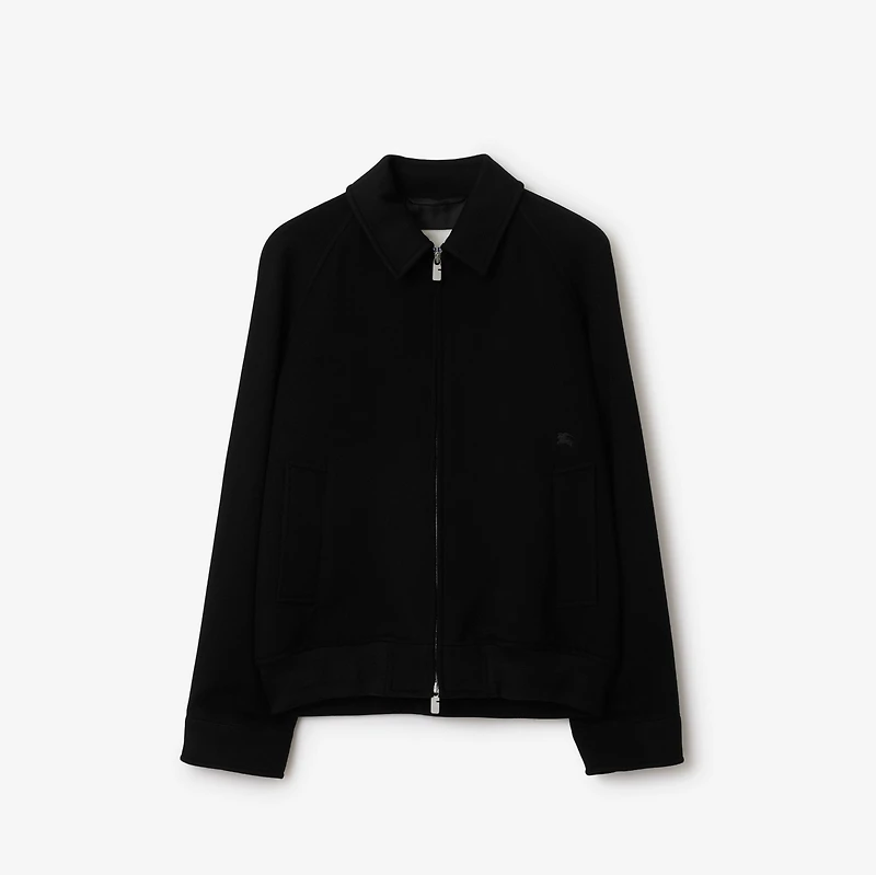 Cashmere Harrington Jacket in Black - Men | Burberry® Official