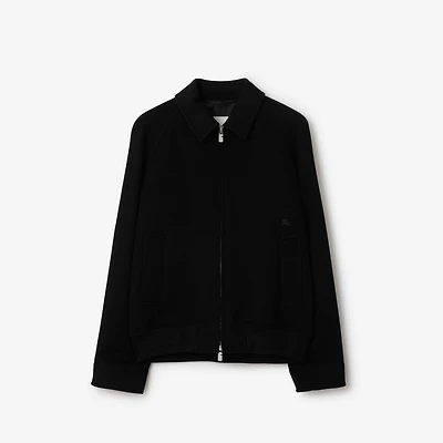 Cashmere Harrington Jacket in Black - Men | Burberry® Official
