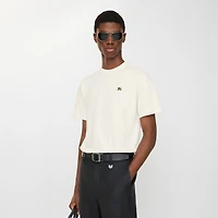 Metal EKD Cotton T-shirt in Chalk white - Men | Burberry® Official