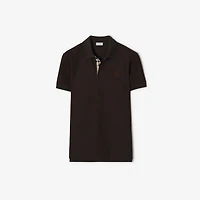 Cotton Polo Shirt in Clove brown - Men | Burberry® Official