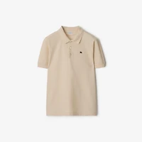 Metal EKD Cotton Polo Shirt in Clam beige - Men | Burberry® Official