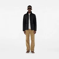 Quilted Nylon Barn Jacket in Black - Men | Burberry® Official