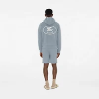 Knight Stamp Cotton Zip Hoodie in Gale grey - Men | Burberry® Official