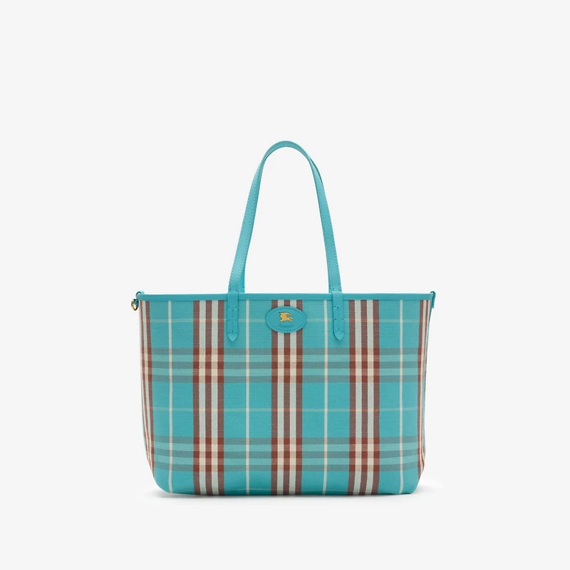 Medium Reversible Bloomsbury Tote​ in Atom blue - Women | Burberry® Official