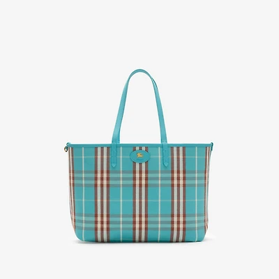 Medium Reversible Bloomsbury Tote​ in Atom blue - Women | Burberry® Official