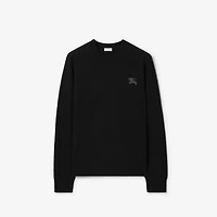 Wool Sweater in Black - Men | Burberry® Official