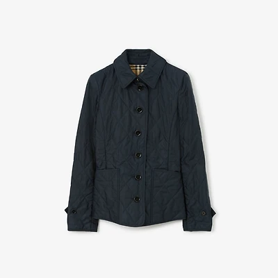 Quilted Thermoregulated Jacket in Midnight - Women, Nylon | Burberry® Official